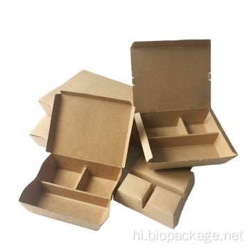 स्वस्थ उच्च गुणवत्ता 3 डिब्बे पेपर बॉक्स थोक